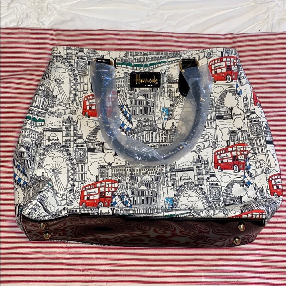 BRAND NEW HARRODS monochrome London Tote bag